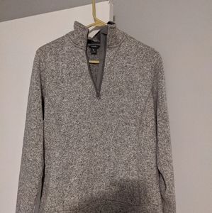 Eddie Bauer quarter zip fleece sweater